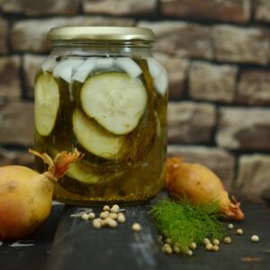 pickles in jar