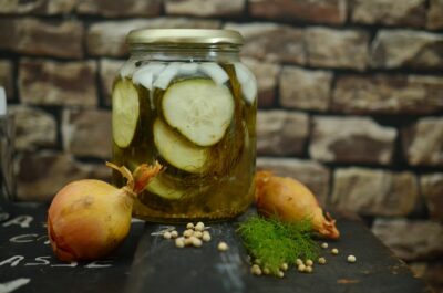 pickles in jar